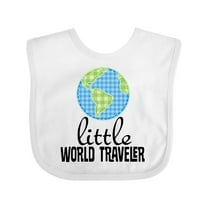 Inktastic Little World Traveler Boys or Girls Baby Bib