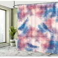 thumbnail image 5 of Ambesonne Psychedelic Shower Curtain, Boho Dye Feathers, 69"Wx70"L, Pink Blue, 5 of 5
