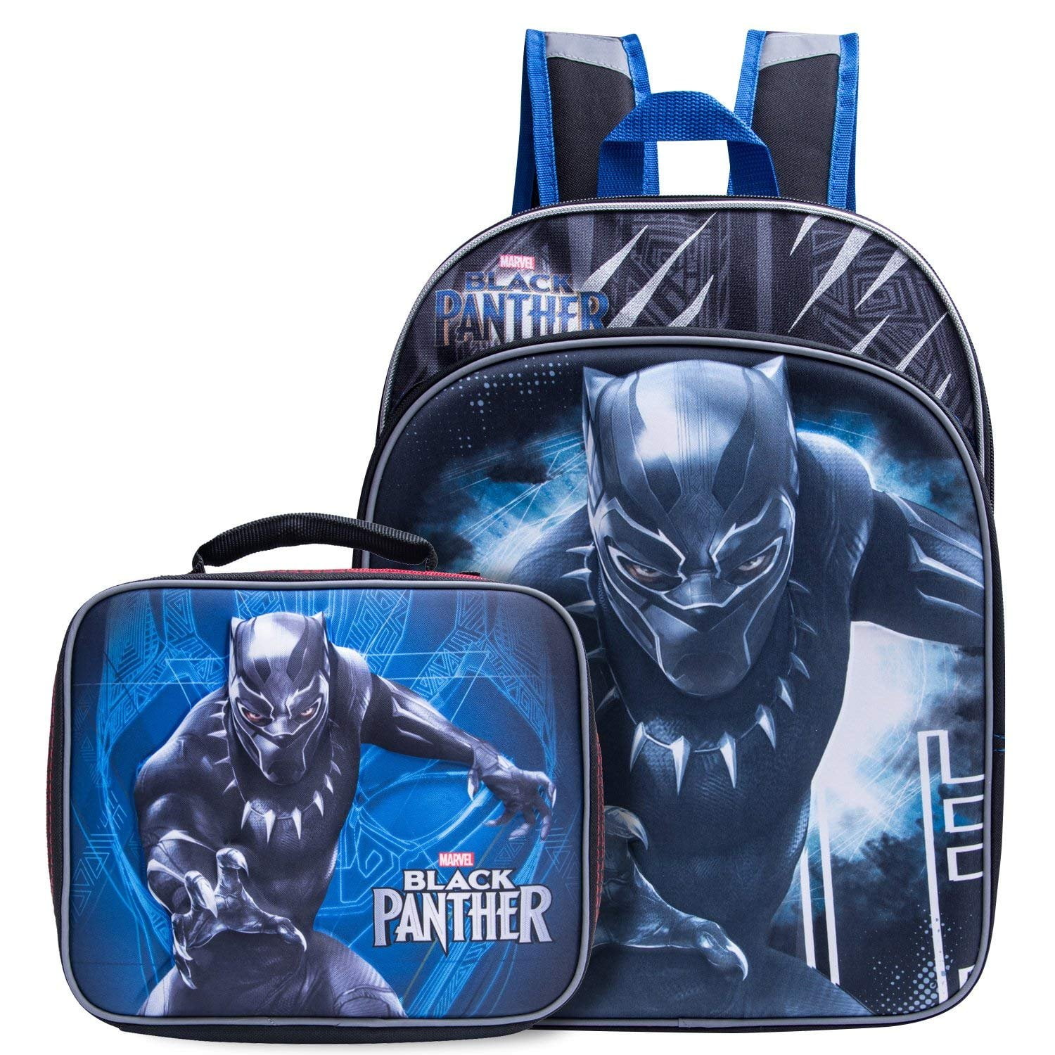 Black Panther Backpack Combo Set Marvel Black Panther 3D Molded