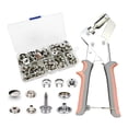 thumbnail image 1 of Kit de herramientas con ojales, Kit de prensa con ojales, resistente, mango cómodo, herramienta de mano para ojales, herramienta de perforación para, 1 of 7