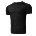 thumbnail image 6 of GZWYHT Mens T-Shirts,Compression Shirt Men Printed Casual Muscle Round Neck Tank Top Body Shaper Slimming T Shirt Base Layer Sports Shapewear Tshirts Shirts,Workout Shirts Black XL, 6 of 8