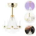 thumbnail image 1 of BRIGHTFUFU 1Pcs Mini Accessoire de Maison en Alliage de Fer Rond Doré Décoration d'Éclairage Intérieur, 1 of 5