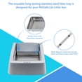 thumbnail image 5 of Stainless Steel Reusable Litter Tray Compatible with Petsafe Scoop-Free Self-Cleaning Cat Litter Boxes - Never Absorbs Odor, Stains, or Rusts, 5 of 6