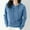 Blue Sweatshirt for Winter, variant on XPMWRP Women's Knit Solid Color Hooded Drawstring Sweatshirt Long Sleeve Casual Pullover Tops Winter Warm Soft Loose Thick Clothes Purple M
