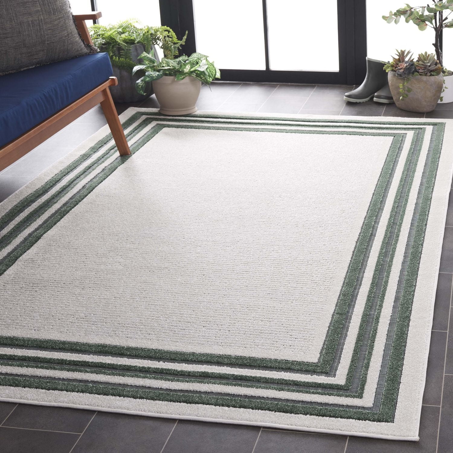 SAFAVIEH Cabana Rado Bordered Indoor/Outdoor Area Rug