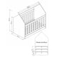 thumbnail image 4 of Cuna Montessori Skal Living Convertible Cama 3 Niveles Altura Blanca, 4 of 4