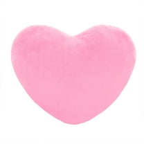EGNMCR 4.72" x 0.79" Pink Heart Shaped Plush Soft Cotton Decorative Pillows, Cute Design