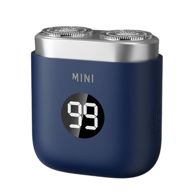 Xuanheng Rasoir de Poche Compact Sans Fil pour Voyage Rasoir pour Hommes pour Voyage Bureau Camping Bleu
