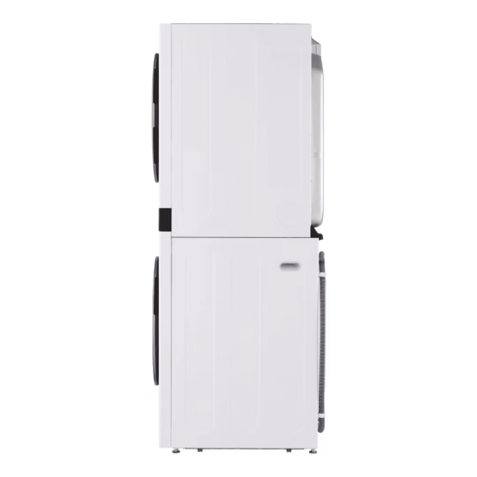 LG 27 Inch Electric Laundry Center with 5.0 cu ft Ultra Large Washer Capacity, 7.4 cu ft Dryer Capacity, AI Technology in White SWWE50W4