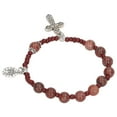 thumbnail image 3 of Pulsera cruzada de metal Bling Bling con piedras preciosas elásticas de estilo retro, 3 of 12