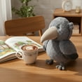 thumbnail image 5 of Shoebill Stork Plush Toy - Soft Stuffed Animal With Big Beak, Fluffy Gray Fur For, S, Bedroom Decor, Playtime, Collectibles, 5 of 6