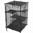 thumbnail image 6 of ZENY Cat Cage Indoor Cat Enclosures DIY Cat Playpen 3-Tiers Kennels Pet Crate with Extra Large Hammock for 1-2 Cats, Ferret, Chinchilla, Rabbit, Small Animals, 6 of 7