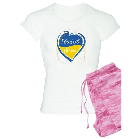 

CafePress - I Stand With Ukraine Pajamas - Women s Light Pajamas