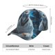 thumbnail image 2 of Fotbe Forest Meditating Goat Gorro Clásico de Béisbol, Gorra Ajustable con Broche Snapback, Gorro de Exterior de Algodón Suave, 2 of 6