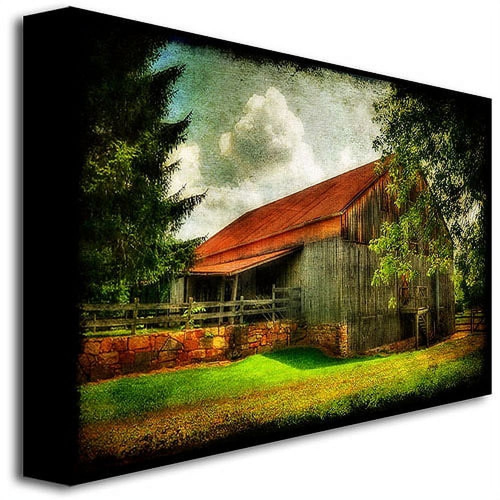 Trademark Fine Art "Our Old Barn" Canvas Wall Art by Lois Bryan