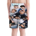 thumbnail image 5 of Boys SKZ Stray Korea Ki Beach Shorts Swim Trunks Swim Shorts Quick Dry Pool Suit Swimwear For Kids Youth, 5 of 8
