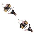 thumbnail image 4 of Sonducket Tankini estampado bohemio cintura alta Split traje de baño Push-up Bra Panty Pool Party traje de baño señora adultos Type1 NO1, 4 of 6