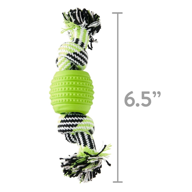 Vibrant Life Small Double Dental Dog Rope Toy Chew Level 1 for