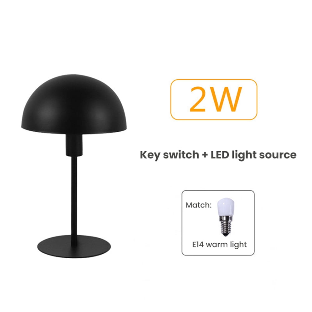 7W LED Light Wall Sconces Fixture E14 Bulb Bedside Reading Fabric Lampshade Iron 