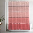 thumbnail image 4 of Gradient Pink Shower Curtain, Wood Grain Abstract Striped Simple Vintage Waterproof Shower Curtain Set with 12 Hooks Lightweight Bath Curtains Fabric Bathroom Decor 72x72 Inches, 4 of 9