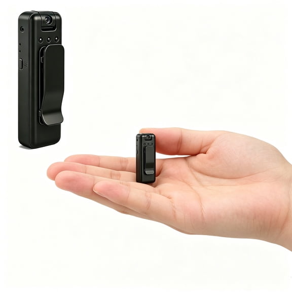Mini Portable 4K Body Worn Camera with Infrared Night Vision 128GB Support and Audio Video Recording for Law Enforcement and Travel
