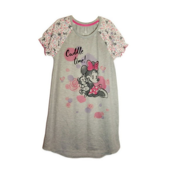 Disney Girl's Minnie and Figaro 'Cuddle Time' Nightgown, Gown, Size 8