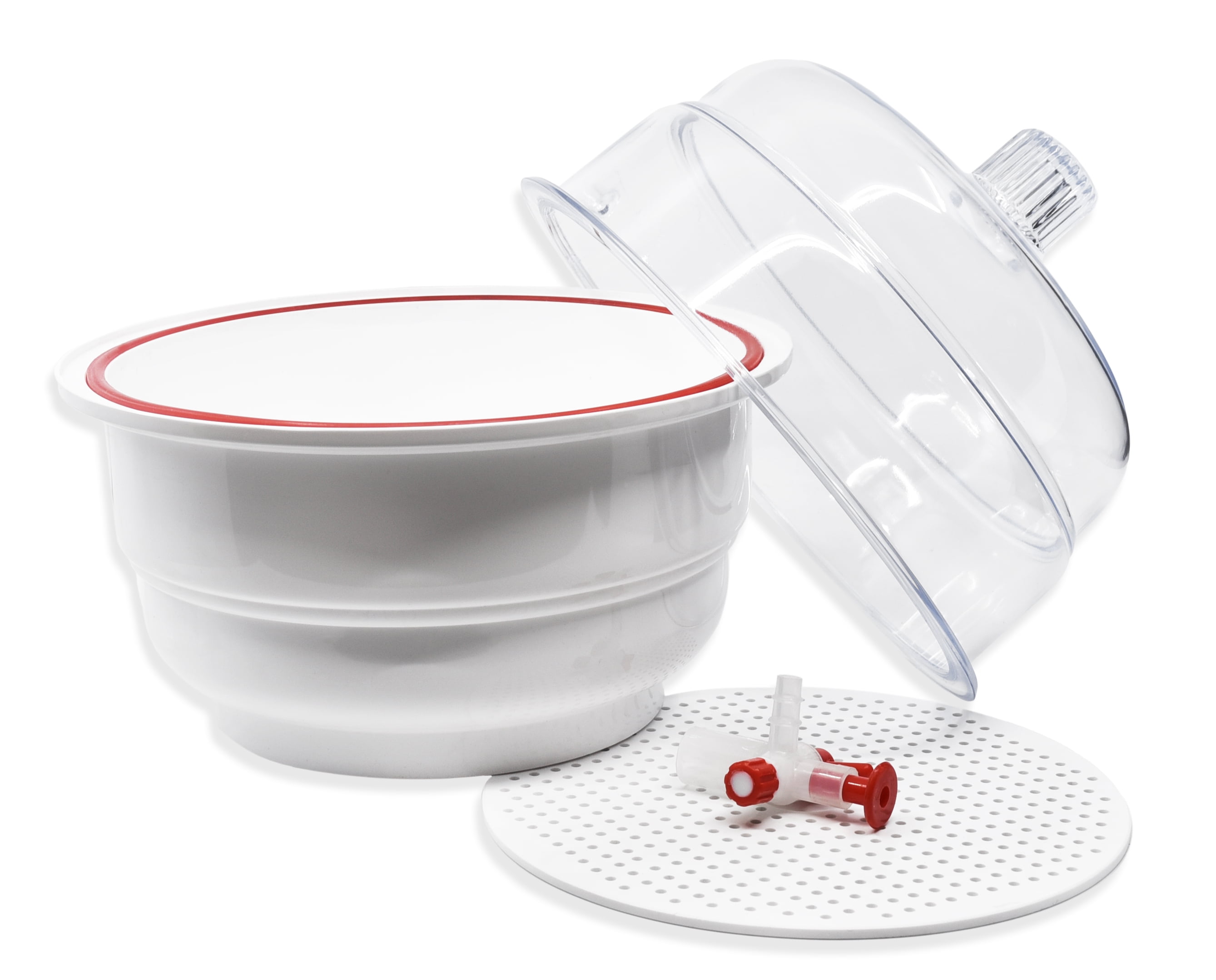 Desiccator Vacuum, 20cm Silicone ORing Polypropylene and