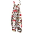 thumbnail image 1 of Mono largo suelto sin mangas con estampado de verano para mujer y mujer, 1 of 8