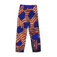 thumbnail image 3 of Fotbe Vintage USA Flag Men's Pajama Pants,Sleepwear Pants,Pj Bottoms Drawstring And Pockets-Large, 3 of 7