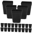 thumbnail image 6 of WHAMVOX 50Pcs Black Plastic Terracotta Pots for Small Flower and Planting Containers, 6 of 8