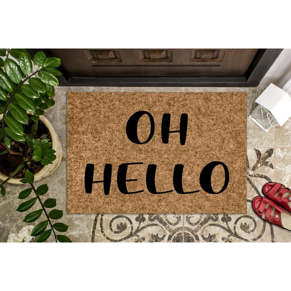Oh Hello | Custom Doormat | Funny Doormat | Welcome Mat | Funny Door Mat | Funny Gift | Home Doormat | Home Decor | Front Door