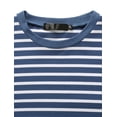 thumbnail image 3 of CamisePaHombres Cuello Redondo Mangas Largas Estampado de Rayas Turque46, 3 of 6