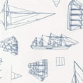 thumbnail image 2 of Nautica - Twin Sheets, Cotton Percale Bedding Set, Coastal Home Decor (Whitewood Sail Blue, Twin) Whitewood Sail Blue Twin, 2 of 5