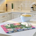thumbnail image 6 of Yayeee Dish Drying Mat for Kitchen Counter 16"x18" Microfiber Absorbent Pad, White Vibrant Flowers, 6 of 7