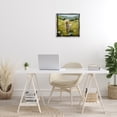 thumbnail image 3 of Stupell Industries Terrier Dog Rural Meadow Landscape Painting Gray Floater Framed Canvas Art Print Wall Art, 18 x 18, 3 of 10