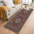 thumbnail image 3 of Runner Rug 2 x 6 Ft, Aztec Southwest Washable Non-Slip Floor Mat for Kitchen Hallway/Entryway, Red Brown Boho Chic Abstract Geometric Long Kitchen Runner Area Rugs for Living Room, Low-Profile, 3 of 7