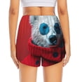 thumbnail image 2 of Lsque Stylish Polar Bear Sunglasses Printed Women's Running Shorts with Liner Pockets,Elastic Quick Dry Workout Athletic Gym Yoga Shorts,Womens High Waist Shorts-X-Large, 2 of 9
