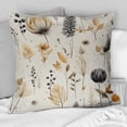 thumbnail image 2 of Designart "Monochrome Geometric Florals" Boho Printed Throw Pillow, 2 of 5