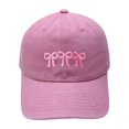 thumbnail image 5 of XFeng Pink Ribbon Flower Embroidery Vintage Baseball Cap, 5 of 5