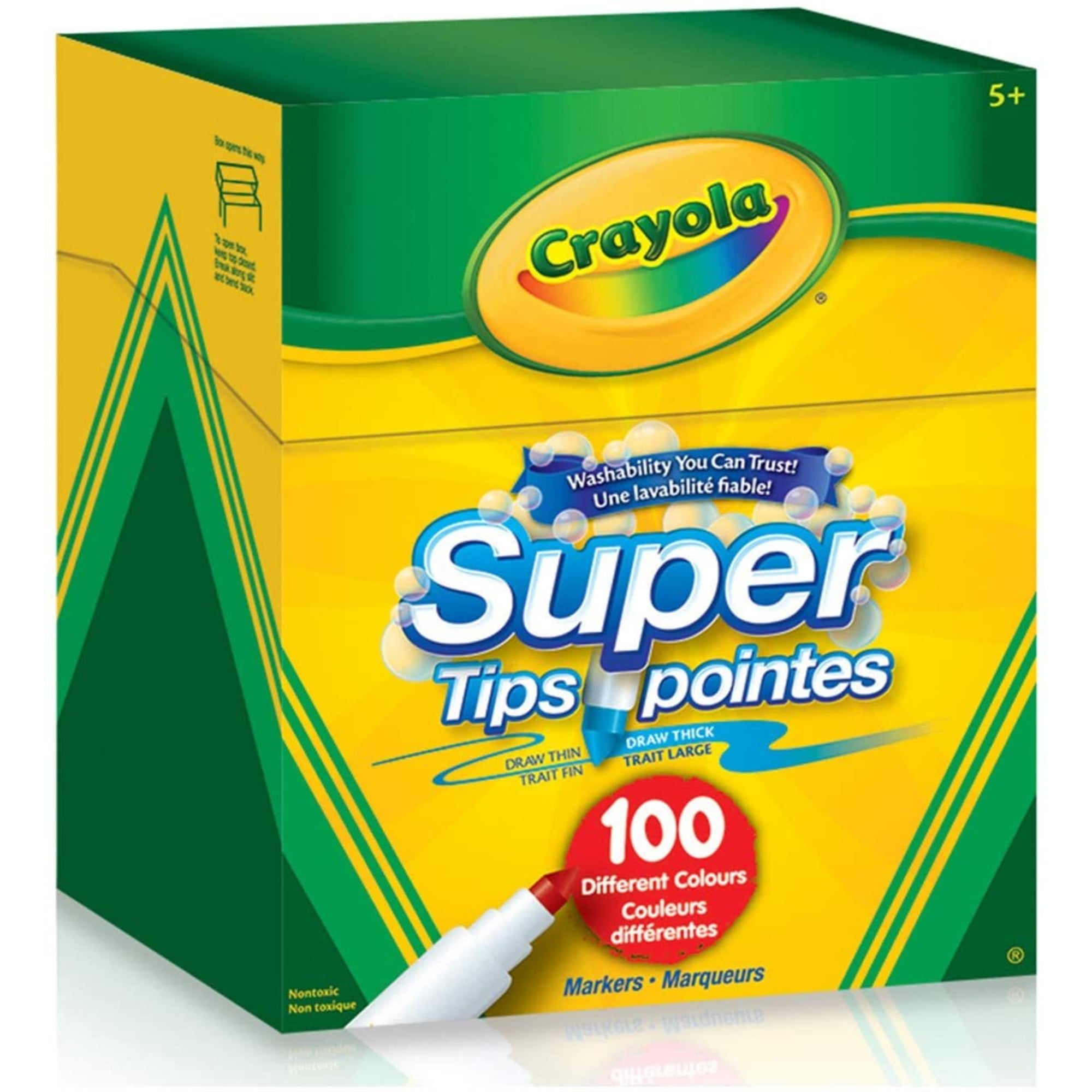 Crayola Super Tips Marcadores lavables 100 Count | Ubuy Costa Rica