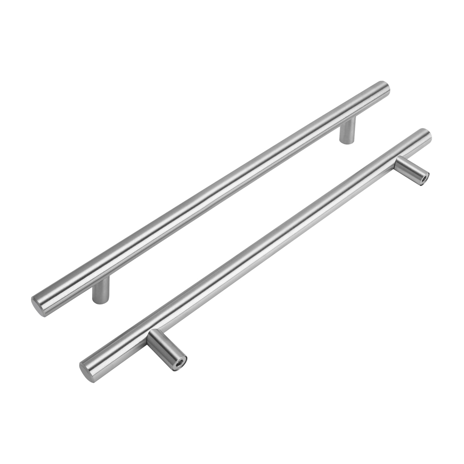 Homdiy 10 Pack Handles Brushed Stainless Pulls Drawer