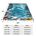 thumbnail image 3 of Susaid Underwater Dolphin Scene Print Microfiber Cleaning Cloth, Multi-Functional Cleaning Towels, Highly Absorbent Cleaning Rags,Cleaning Cloths for Car Kitchen Home-50"x40", 3 of 7