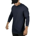 thumbnail image 6 of Mens Knitted Shirts Casual Crew Neck Long Sleeve Slim Fit Lightweight T Shirt, 6 of 8