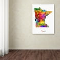 thumbnail image 4 of Trademark Fine Art "Minnesota Map" Canvas Art by Michael Tompsett, 4 of 4