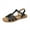 1858-Black, variant on SHIBEVER Women's Flat Sandals Casual Summer Ankle Strap Open Toe Comfortable Fashion Sandals for Women Black