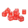 thumbnail image 1 of 30PCS  Cubes, Transparent Colored Plastic, Compact Portable Design For Games, 1 of 8