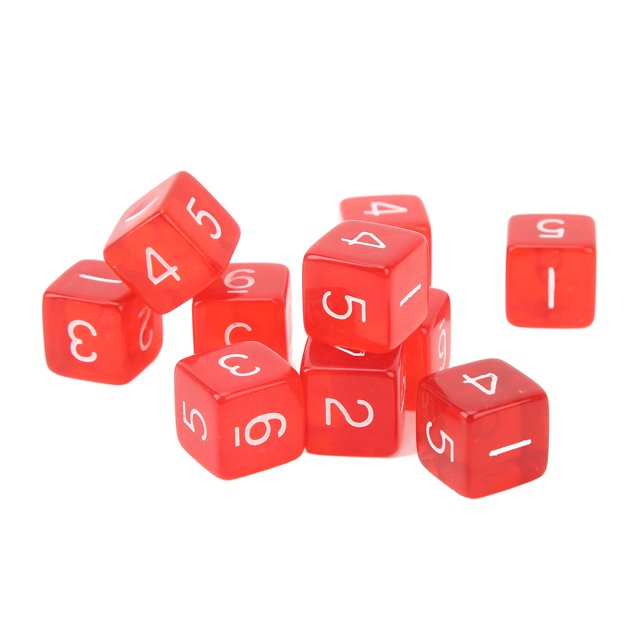 30PCS Cubes, Transparent Colored Plastic, Compact Portable Design For Games