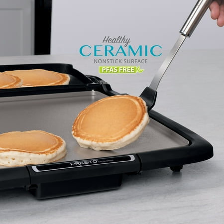 Presto Ceramic Electric Griddle/Warmer Plus, Black 07024