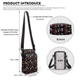 thumbnail image 6 of HELLHERO 2 Layers Adjustable Shoulder Strap Crossbody Bag Polyester, Stylish Sling Bag, Festive Lights Pattern, 6 of 7