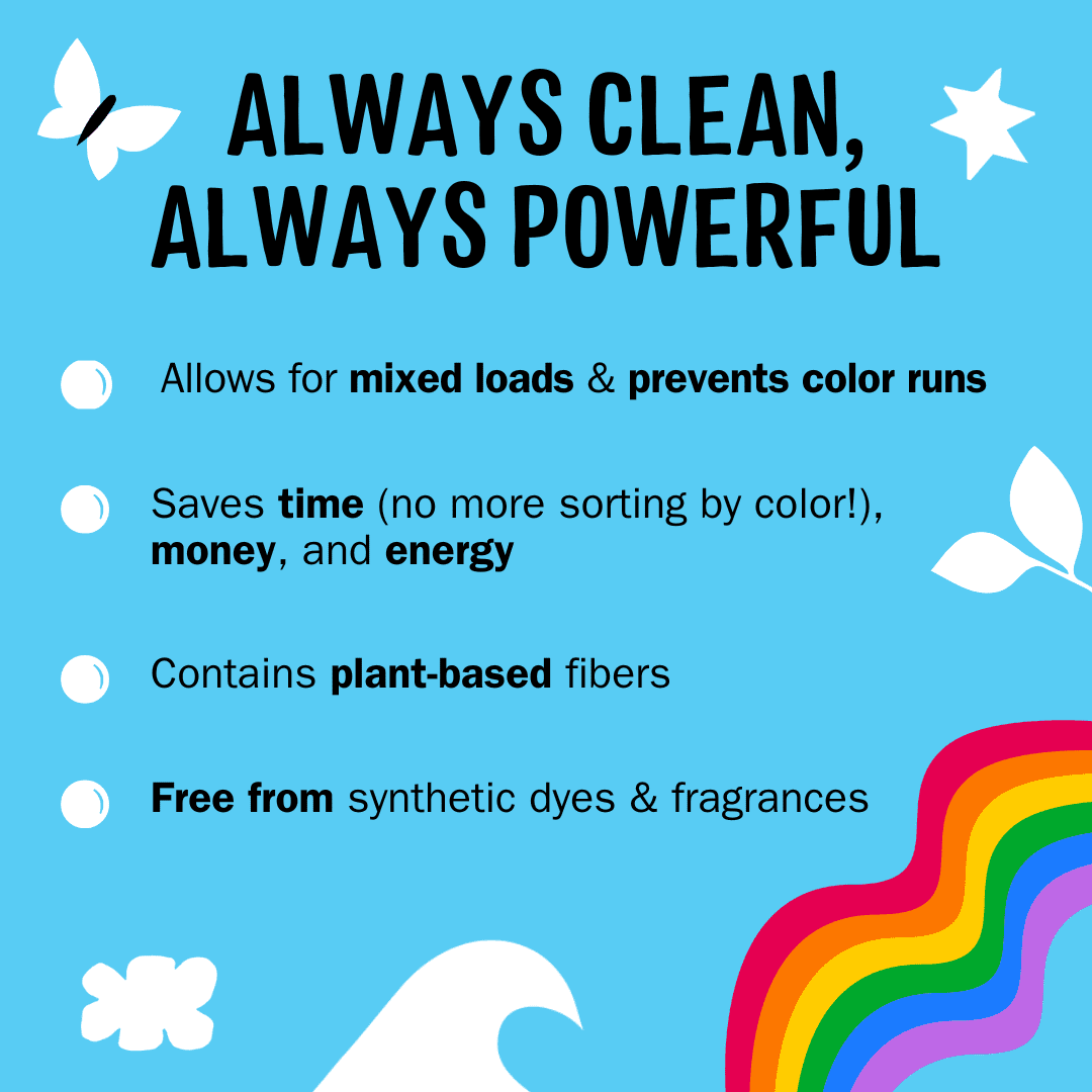 Molly’s Suds Color Shield Sheets for Laundry - Fragrance Free - Prevents Color Runs & Maintains Clothes Original Color - 70 Sheets